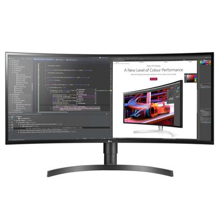 LG 34BP85CN-B 34" 21:9 UltraWide QHD HDR10 Curved IPS LED Monitor, Built-In Speakers
