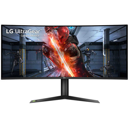 LG 38GN95B-B UltraGear 37.5" 21:9 QHD+ 144Hz HDR Curved Nano IPS Gaming Monitor, Built-In-Speakers