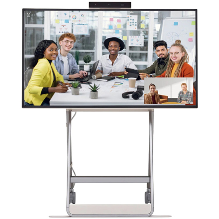 LG HT3WJ-B 43" 4K Ultra HD One:Quick Flex U-IPS Commercial Display with ST-43HF Floor Stand
