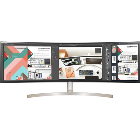 LG 49WL95C-WY 49" 32:9 UltraWide Dual QHD Curved IPS LED Monitor, Built-In Speakers