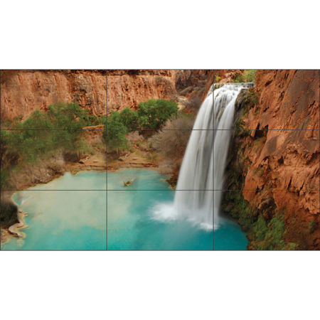 LG 55VM5B 55" 3x3 Full HD Ultra-Narrow 0.9mm Bezel Video Wall Bundle with Mount