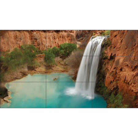 LG 55VH7B 55" 3x3 Full HD Ultra-Narrow 2mm Bezel Video Wall Bundle with Mount