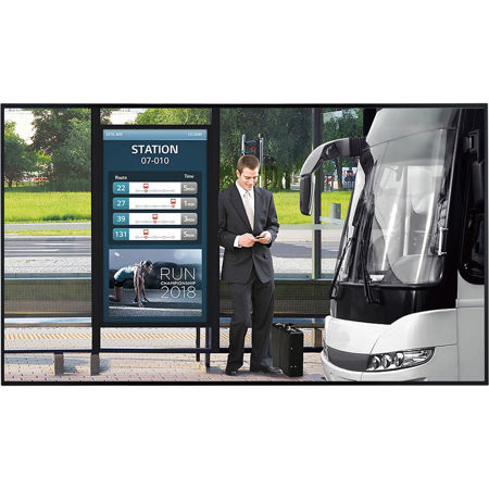LG XF3E 55" 16:9 Full HD Open Frame Commercial Outdoor Display with webOS, Black