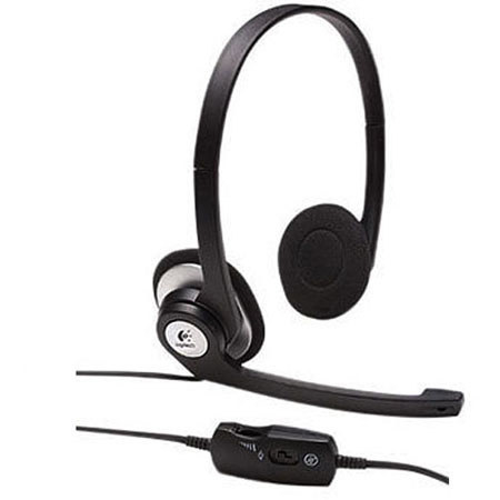 Logitech ClearChat Stereo Headset with Rotating, Noise-Canceling Microphone
