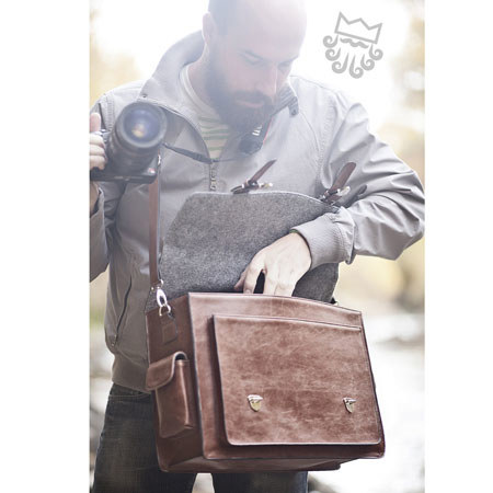 Locho Satchel for DSLR Camera, Brown