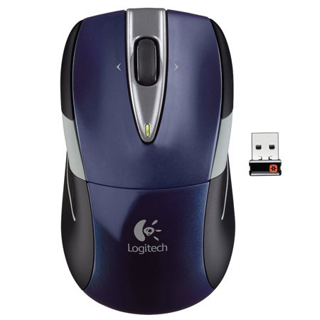 Logitech M525 Wireless Mouse, Navy Blue