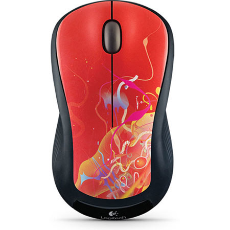 Logitech M310 Wireless Mouse, Crimson Ribbon