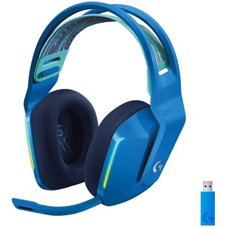 Logitech G G733 LIGHTSPEED Wireless RGB Gaming Headset, Blue