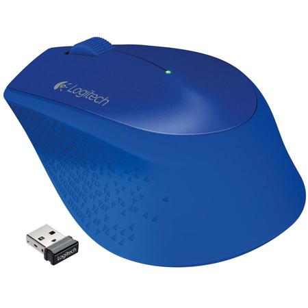 Logitech M320 Wireless Optical Mouse, Blue