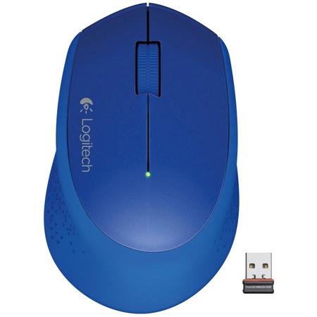 Logitech M320 Wireless Optical Mouse, Blue
