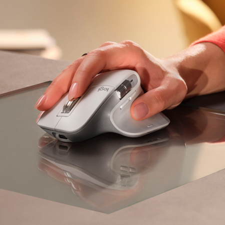 Logitech MX Master 3S Wireless Mouse, Pale Gray 910-006558