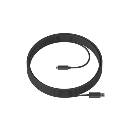Logitech 32.8' Strong USB 3.2 Gen 2 Type-A Male to USB Type-C Male Cable