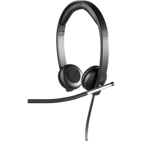 Logitech H650e USB Stereo Headset with Noise-Cancelling Microphone and In-Line Control