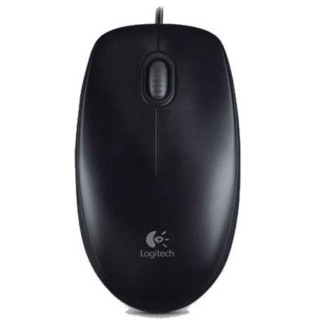 Logitech B100-TAA Mouse, 1000 dpi Movement Resolution, USB, 3 Buttons
