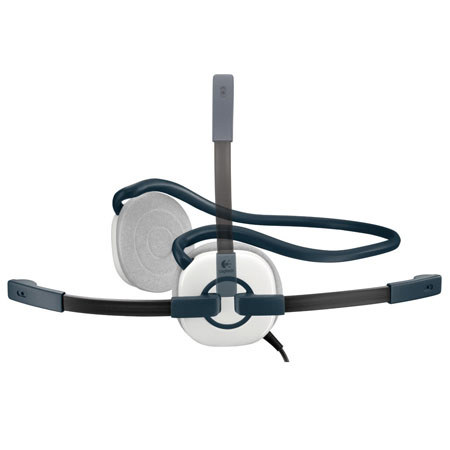 Logitech H130 Behind-the-Neck Stereo Headset, White