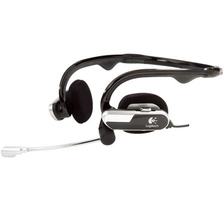 Logitech H555 Behind-The-Neck USB Flat-Folding Headset