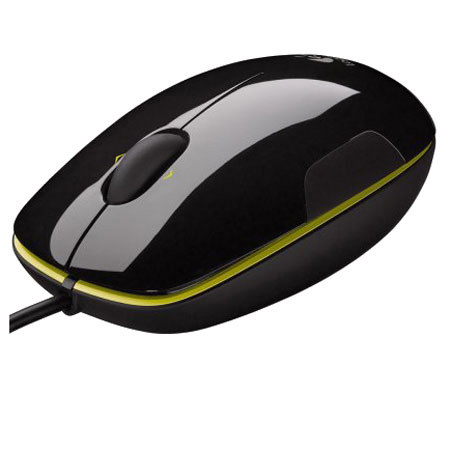Logitech LS1 Laser Mouse, Black/Green