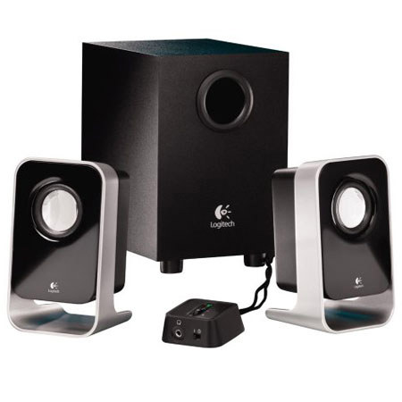 Logitech LS21 2.1 Stereo Speaker System, Black