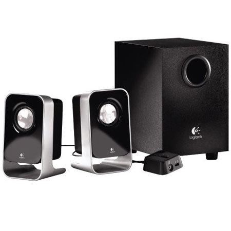 Logitech LS21 2.1 Stereo Speaker System, Black
