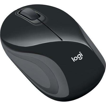 Logitech M187 Wireless Ultra Portable Mouse, Black