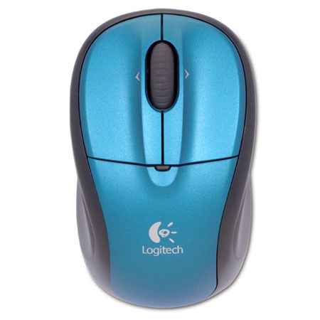 Logitech M305 Wireless USB Optical Ergonomic Mouse - Blue