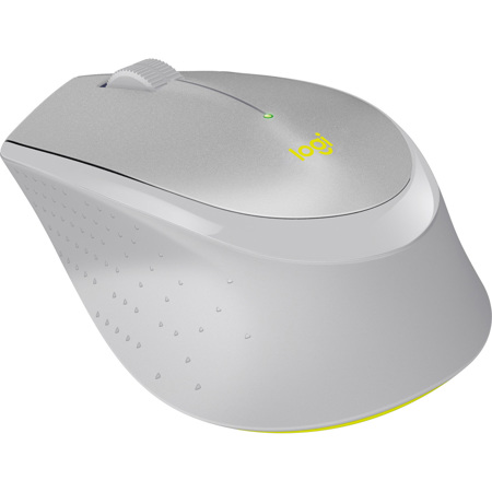 Logitech M330 Silent Plus Wireless Mouse, Gray/Yellow