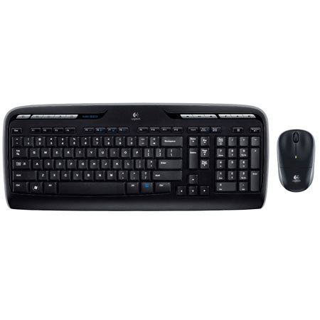 Logitech MK320 Wireless Desktop Keyboard and Mouse, 2.40GHz Wireless Operating Frequency