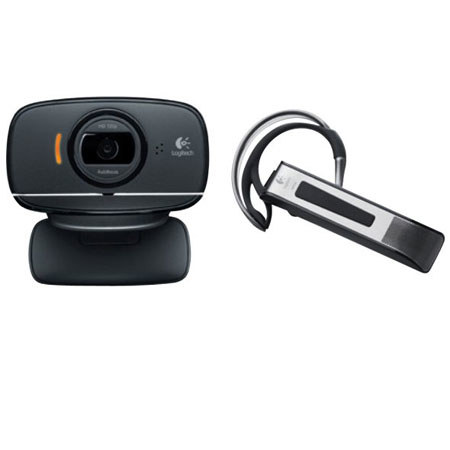 Logitech Mobility Pack 1, Includes B525 Webcam & BH870 Headset, Black