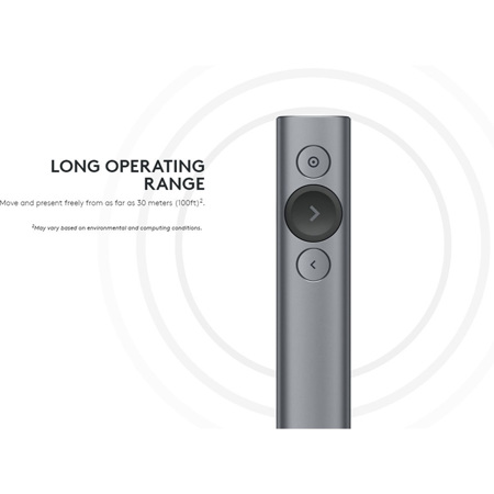 Logitech Spotlight Presentation Remote, Slate 910-004654