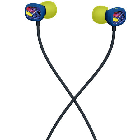 Logitech Ultimate Ears 100 Noise-Isolating Earphones, Neon Lights Yellow/Blue