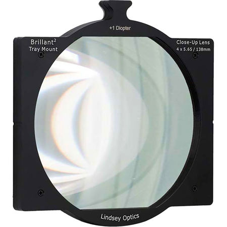 Lindsey Optics 4x5.65" Brilliant2 Tray Mount +1 Diopter Close-Up Lens
