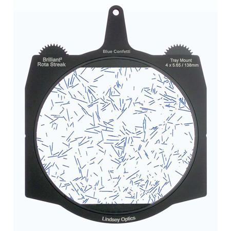 Lindsey Optics 4x5.65" Brilliant2 Rota-Streak Filter, Confetti, Blue
