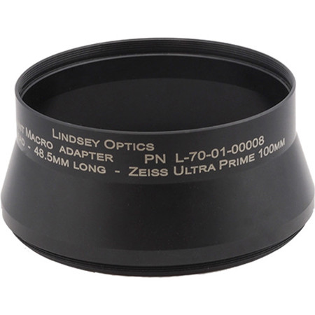 Lindsey Optics Brilliant Macro Adapter, M100x0.75, 48.5mm Length