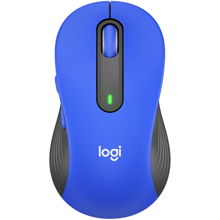 Logitech Signature M650 Wireless Mouse, Large, Blue