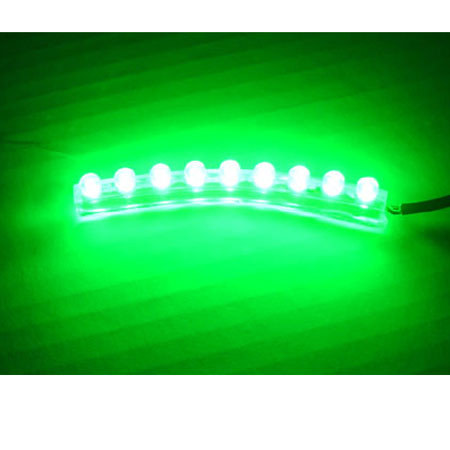 Logisys 9 LED Flexible Water-proof Light, Green