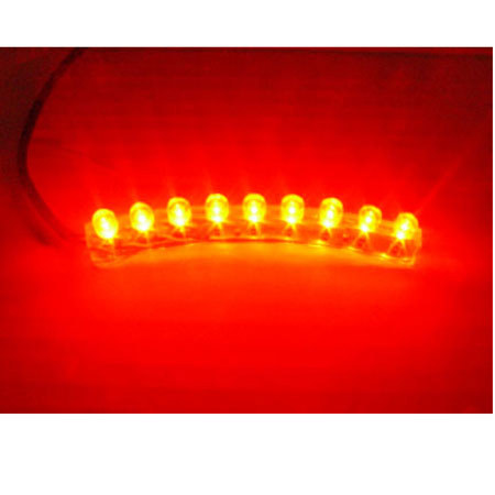 Logisys 9 LED Flexible Water-proof Light, Red