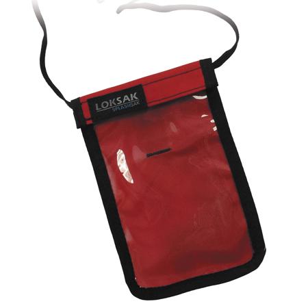LokSak SPLASHSAK Phone Neck Caddy Case, Red