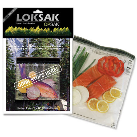 LokSak Opsak Odor Barrier Bags, 7X7", 9X10", 12X20"
