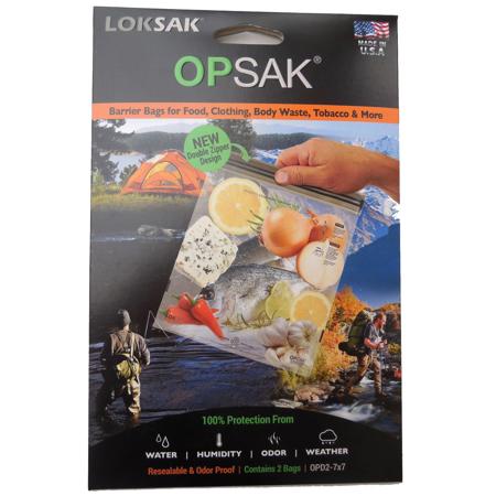 LokSak OPSAK 7x7" Resealable Storage Bag, Pack of 2, Clear