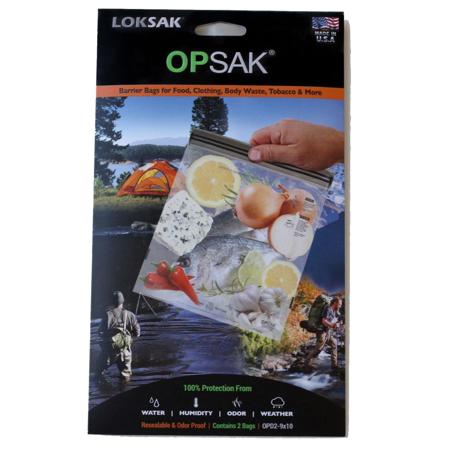 LokSak OPSAK 9x10" Resealable Storage Bag, Pack of 2, Clear