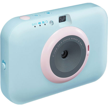 LG Pocket Photo PC389 5MP Snap Instant Print Camera, Sky Blue