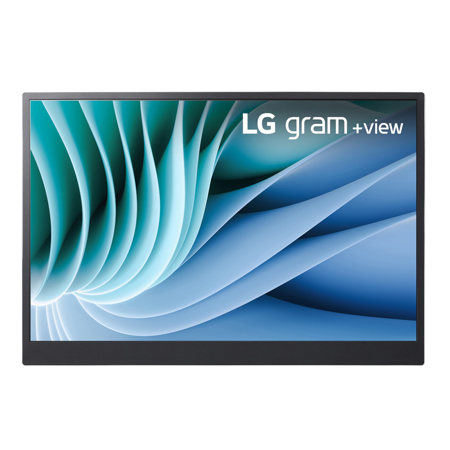 LG gram +view 16" 16:10 WQXGA Portable IPS LED Monitor, Silver