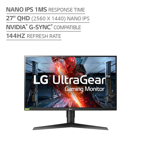G Sync Lg 27gl850 Gaming Monitor Response Time LG 27GL850 27" QHD Nano IPS 144Hz 3-Side Virtually Borderless LED Gaming  Monitor