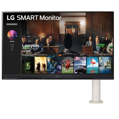 LG 32SQ780S-W 32'' 4K UHD VA Smart Monitor with webOS and Ergo Stand