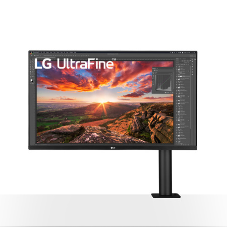 LG UltraFine 32UN880-B 31.5" 16:9 4K Ultra HD Freesync IPS HDR Monitor with Ergo Stand, Built-In Speakers