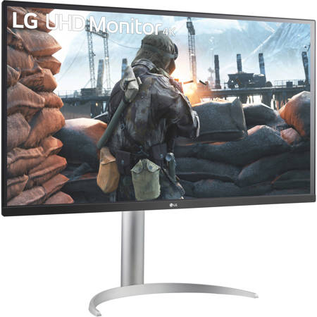 LG 32UP550 32" 16:9 4K UHD HDR LCD Gaming Monitor with AMD FreeSync, Built-In Speakers, White