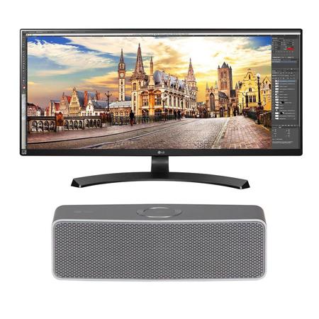 LG Electronics 34UM68-P 34" 21:9 FHD IPS Monitor W/LG Music Flow P7 BT Speaker