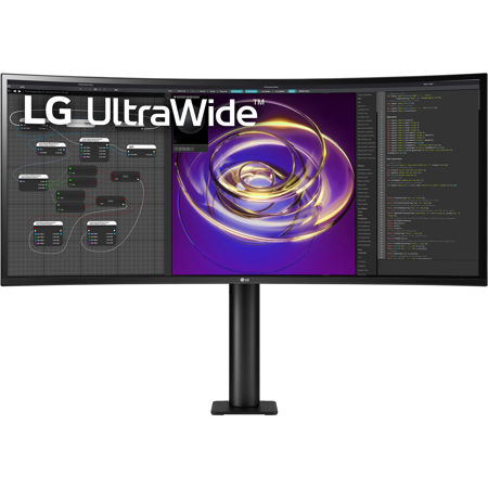 LG 34WP88CN-B 34" 21:9 UltraWide QHD Curved IPS LCD HDR Monitor with Ergo Stand