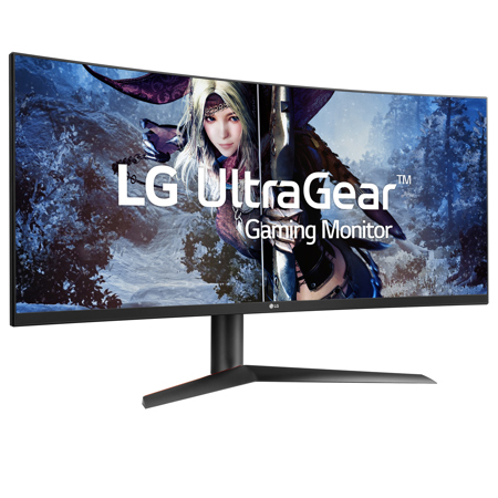 LG UltraGear 38GL950G-B 38" 21:9 Curved WQHD+ Nano IPS 1ms 144Hz Gaming Monitor with NVIDIA G-SYNC, 3840x1600