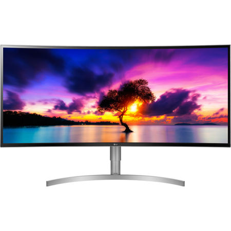LG 38WK95C-W 38" Class UltraWide WQHD+ IPS Curved LED Monitor, Built-In Speaker